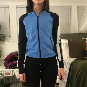 90s Vintage Nike Athletic Jacket in Blue